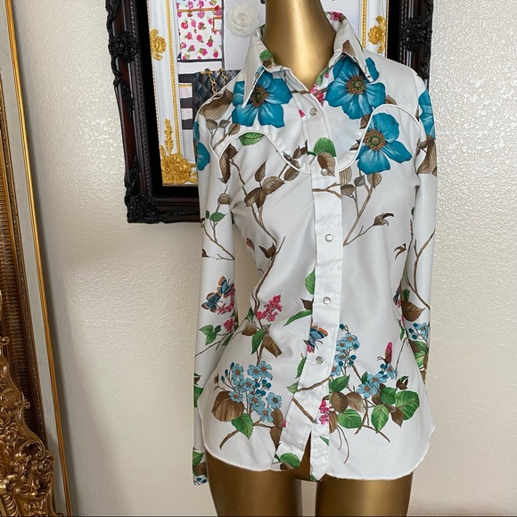 Tem Tex Vintage Button Down Blouse - Picture 2 of 11